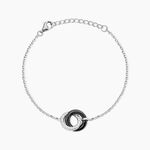 Bracelet Dina Argent Blanc C&eacute;ramique Et Oxyde De Zirconium - Bracelets Femme | Histoire d&rsquo;Or