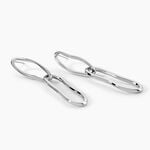 Boucles D'Oreilles Pendantes Cecilie Acier Blanc - Boucles d'oreilles pendantes Femme | Histoire d&rsquo;Or