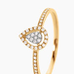 Bague Sevane Or Jaune Diamant - Bagues avec pierre  | Histoire d&rsquo;Or