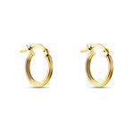 Creoles Or Jaune Miempie - Boucles d'oreilles cr&eacute;oles Femme | Histoire d&rsquo;Or