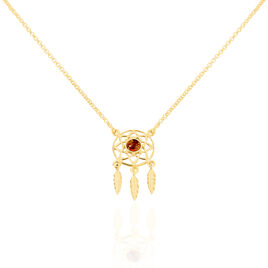 Collier Argent Doré Lona Ambre - Colliers fantaisie Femme | Histoire d’Or