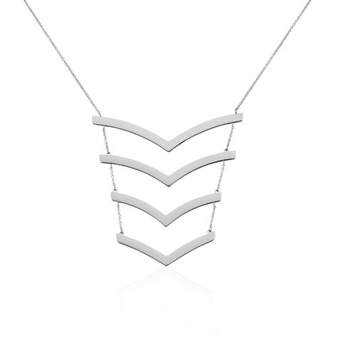 Collier Abid Acier Blanc - Colliers fantaisie Femme | Histoire d’Or
