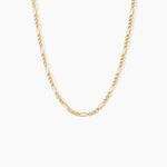 Cha&icirc;ne Cameo Maille Alternee 1/3 Or Jaune - Chaines Femme | Histoire d&rsquo;Or