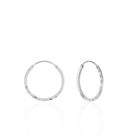 Cr&eacute;oles Valerina Or Blanc - Boucles d'oreilles cr&eacute;oles Femme | Histoire d&rsquo;Or