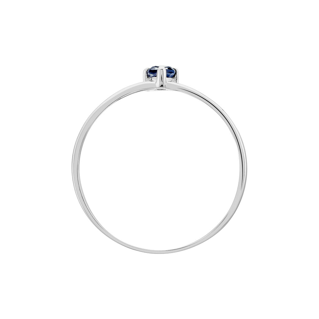 Bague Solitaire Goutte Or Blanc Saphir - Bagues solitaires Femme | Histoire d’Or
