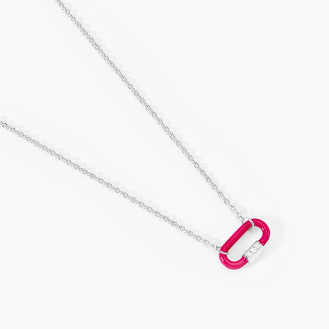 Collier Infini Pop Argent Blanc Oxyde De Zirconium - Colliers fantaisie Femme | Histoire d&rsquo;Or