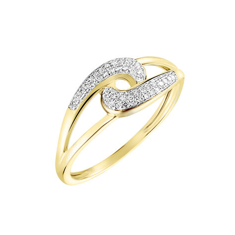 Bague Melisianne Or Jaune Diamant - Bagues avec pierre Femme | Histoire d’Or