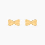 Boucles D'oreilles Puces Evonne Noeud Or Jaune - Clous d'oreilles Enfant | Histoire d&rsquo;Or