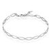 Bracelet Jonc Vaguia Argent Blanc - Bracelets fantaisie Femme | Histoire d’Or