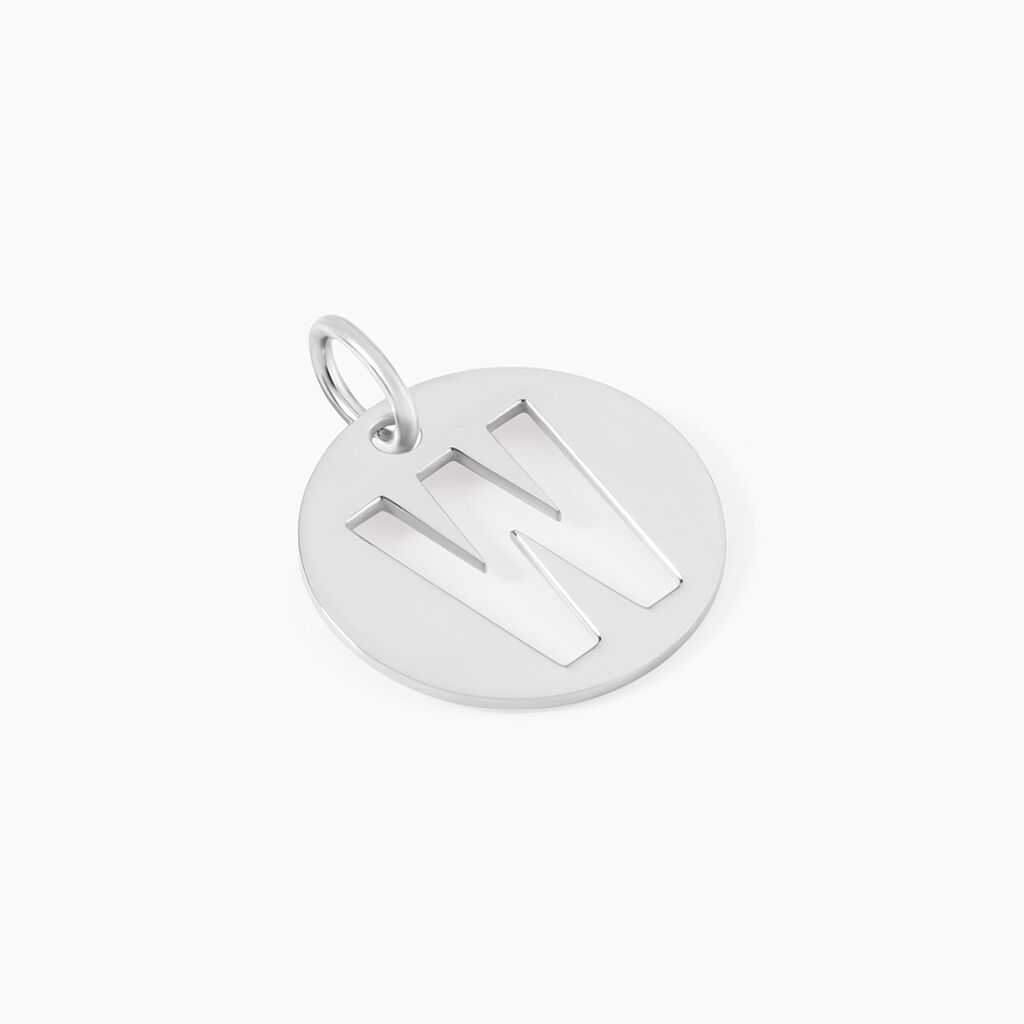 Pendentif Elio W Argent Blanc - Pendentifs Famille | Histoire d&rsquo;Or