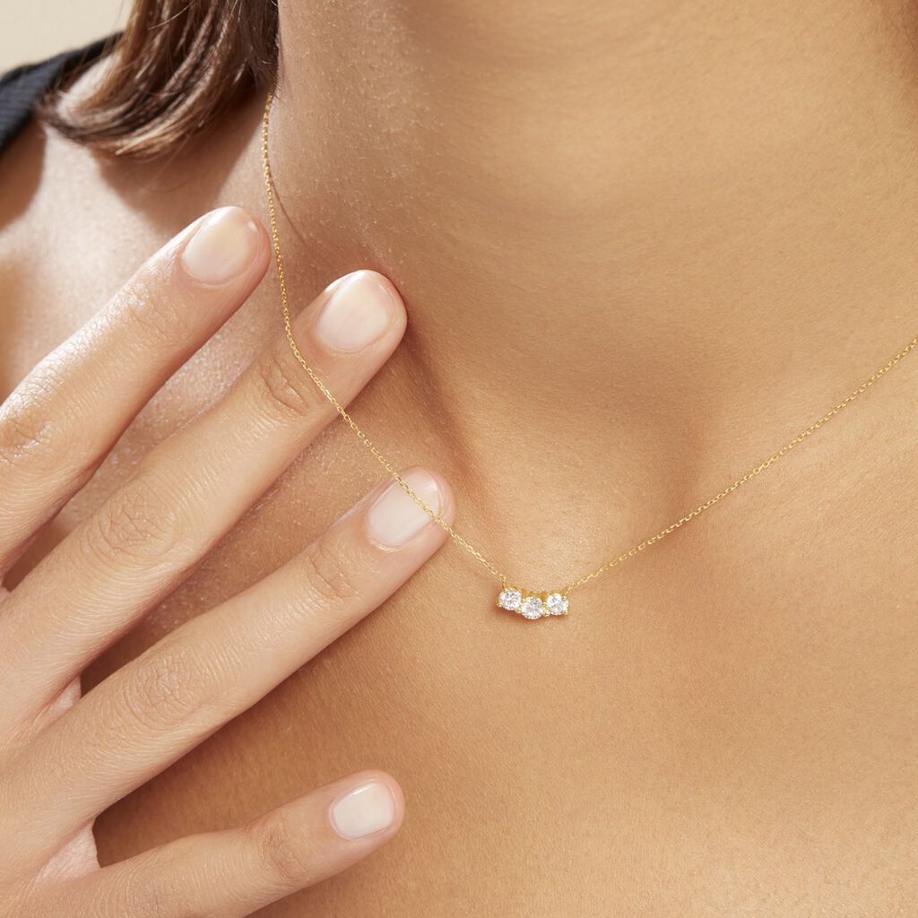 Collier Or Blanc Neely Diamants Synthétiques - Colliers Femme | Histoire d’Or