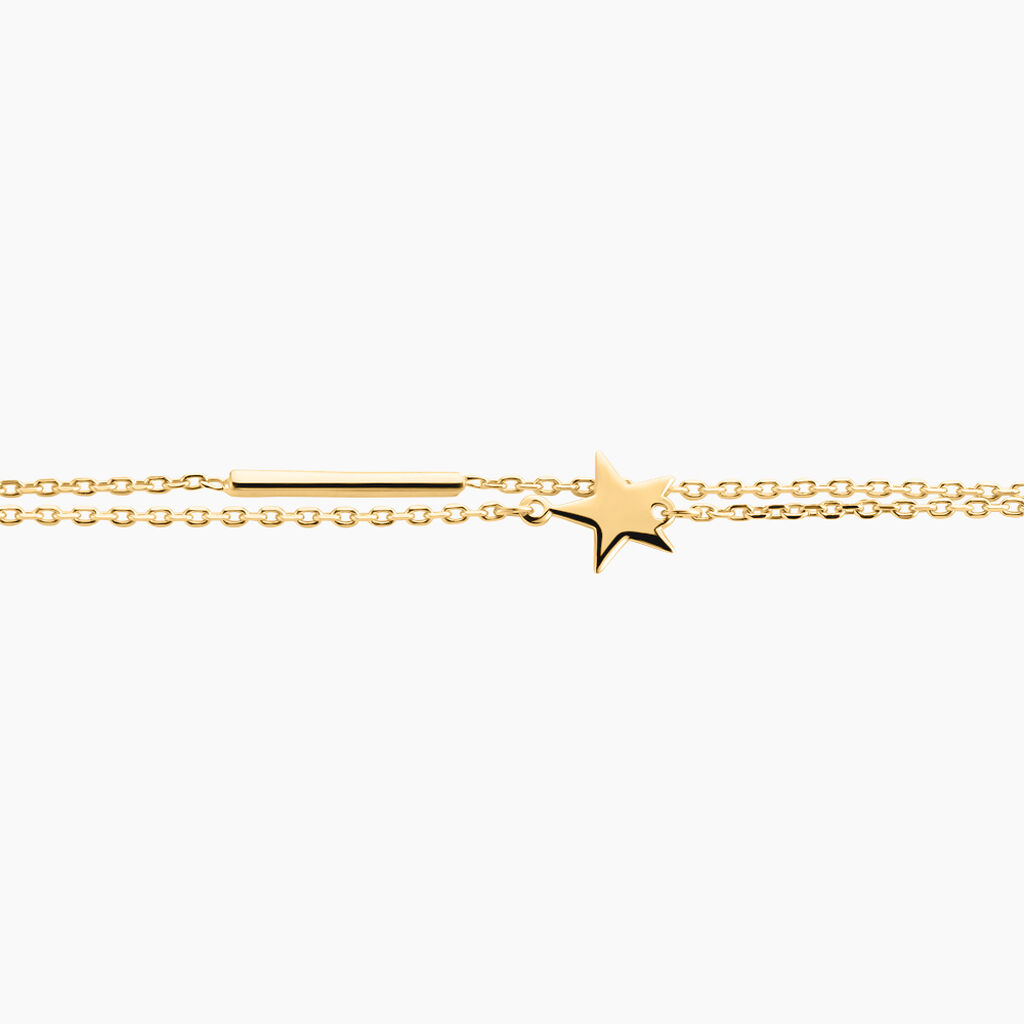 Bracelet Noema Plaqu&eacute; Or Jaune - Bracelets Femme | Histoire d&rsquo;Or