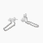 Boucles D'oreilles Pendantes Te Amo Argent Blanc - Boucles d'oreilles fantaisie Femme | Histoire d&rsquo;Or