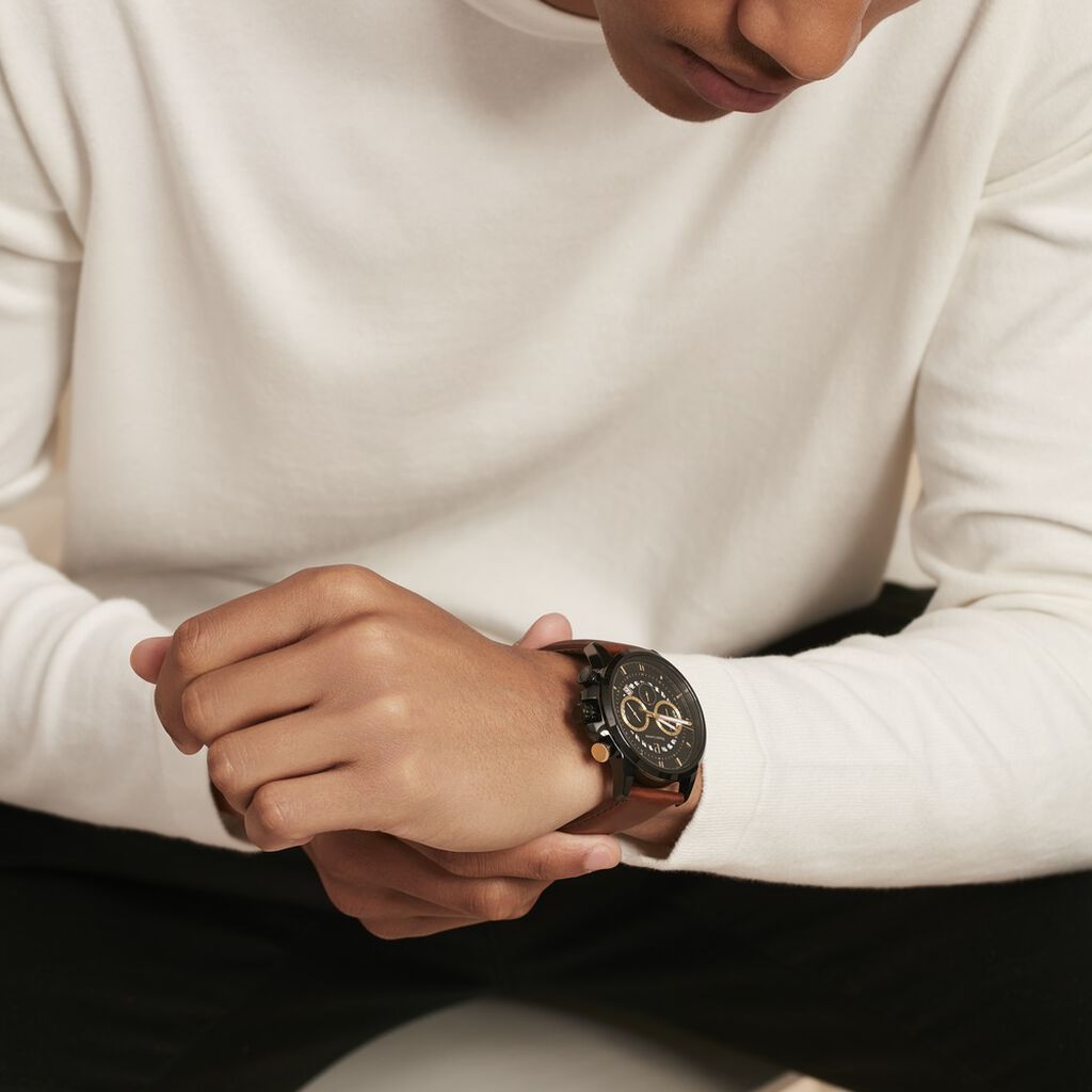Montre Pierre Lannier Sentinelle Noir - Montres Homme | Histoire d’Or