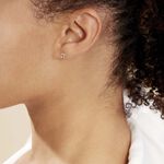 Boucles D'oreilles Puces Freyia Cheval Or Jaune - Clous d'oreilles Famille | Histoire d&rsquo;Or