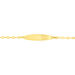 Bracelet Identité Fanelia Maille Marine Or Jaune - Bracelets Communion Enfant | Histoire d’Or