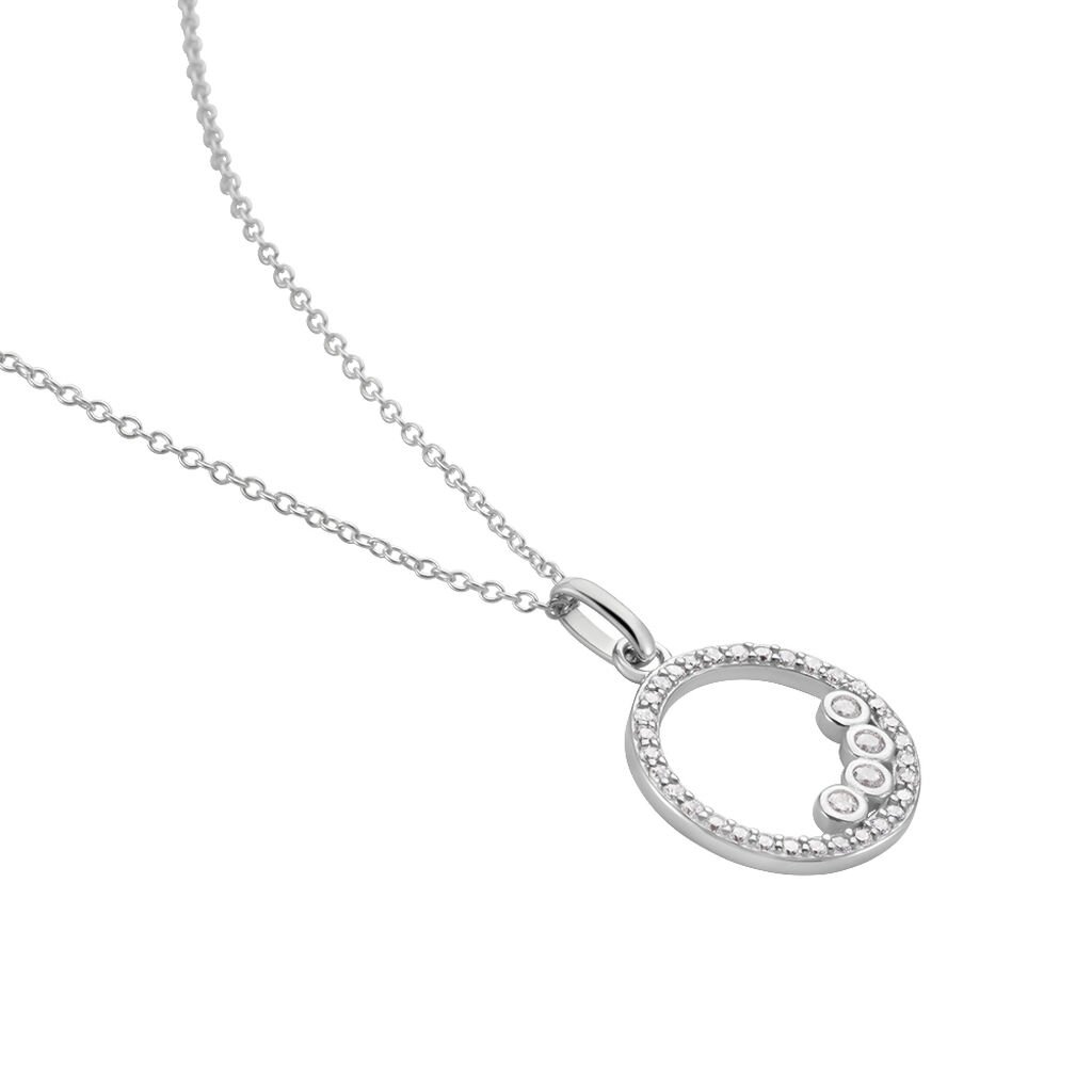 Collier Argent Ursine Oxydes De Zirconium - Colliers fantaisie Femme | Histoire d’Or