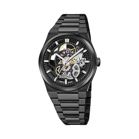 Montre Festina Swiss Made Rive Auto Sq - Montres m&eacute;caniques Homme | Histoire d&rsquo;Or