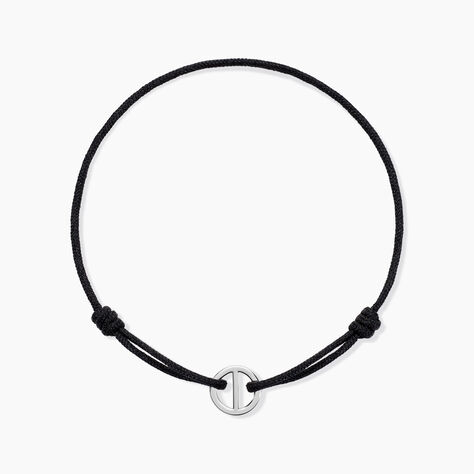 Bracelet Brix Argent Blanc - Bracelets cordon Homme | Histoire d’Or