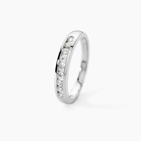 Alliance Giulia Or Blanc Diamant - Alliances Femme | Histoire d&rsquo;Or