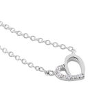 Collier Dorthea Argent Blanc Oxyde De Zirconium - Colliers fantaisie Femme | Histoire d&rsquo;Or