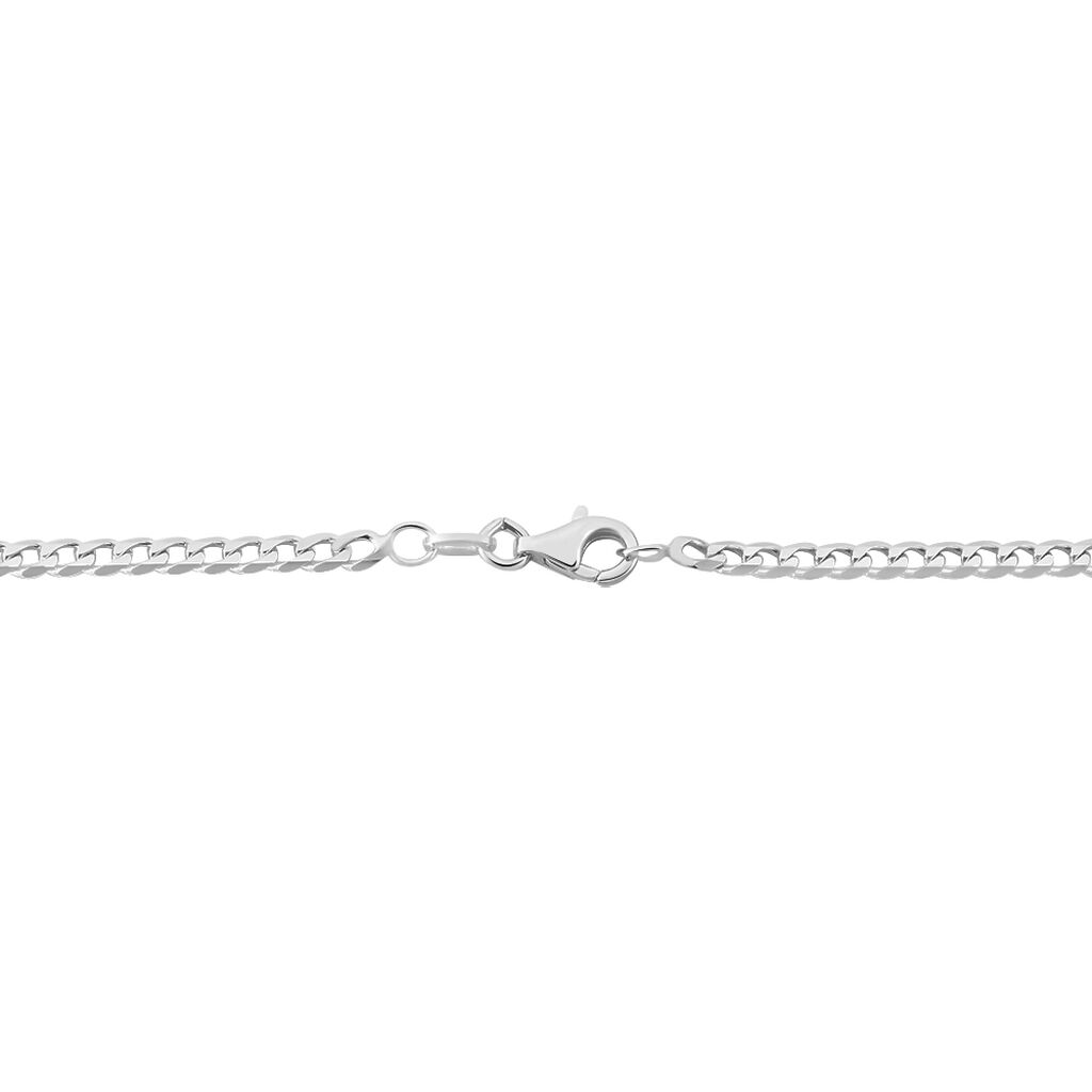 Chaîne Casper Maille Gourmette Argent Blanc - Chaines Unisex | Histoire d’Or