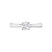 Bague Solitaire Fiona Or Blanc Diamant Synthetique - Bagues solitaires Femme | Histoire d’Or