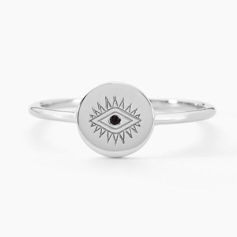 Bague Dristie Argent Blanc Turquoise - Bagues solitaires Femme | Histoire d’Or