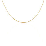 Cha&icirc;ne Norma Maille Queue De Souris Plaque Or Jaune - Chaines Femme | Histoire d&rsquo;Or