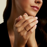 Bague Harmonie Plaque Or Jaune Oxyde De Zirconium - Bagues solitaires Femme | Histoire d&rsquo;Or