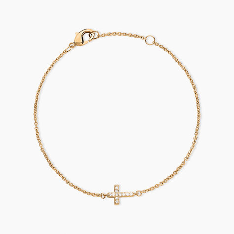 Bracelet Fatos Plaqu&eacute; Or Jaune Oxyde De Zirconium - Bracelets Femme | Histoire d&rsquo;Or