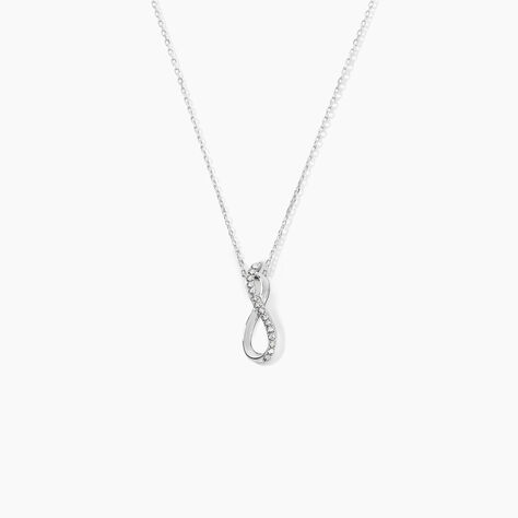 Collier Osanna Or Blanc Diamants - Colliers Femme | Histoire d’Or