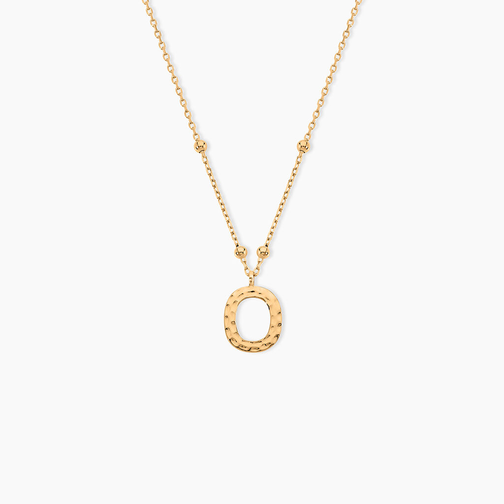 Collier Plaqu&eacute; Or Jaune Lettra - Bijoux sans pierre Femme | Histoire d&rsquo;Or