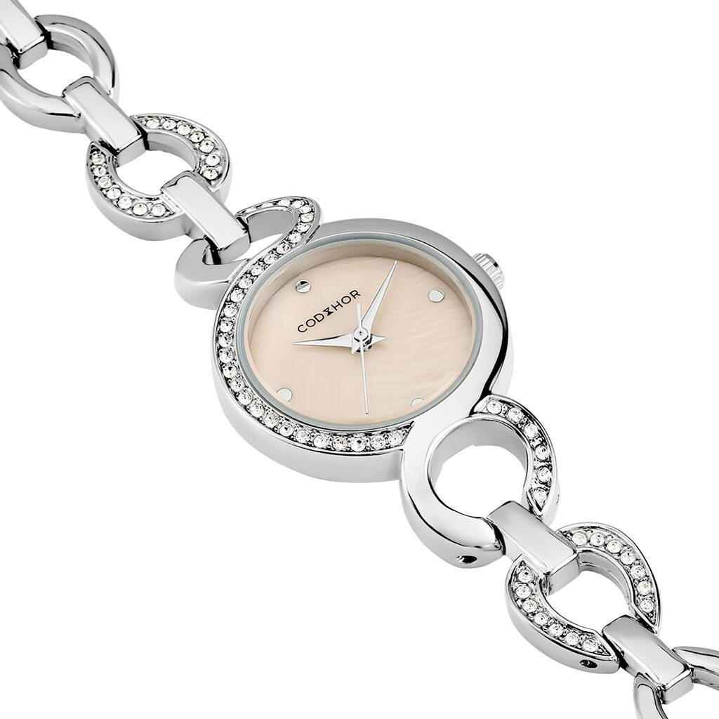 Montre Codhor Sarah Nacre Rose - Montres Femme | Histoire d&rsquo;Or