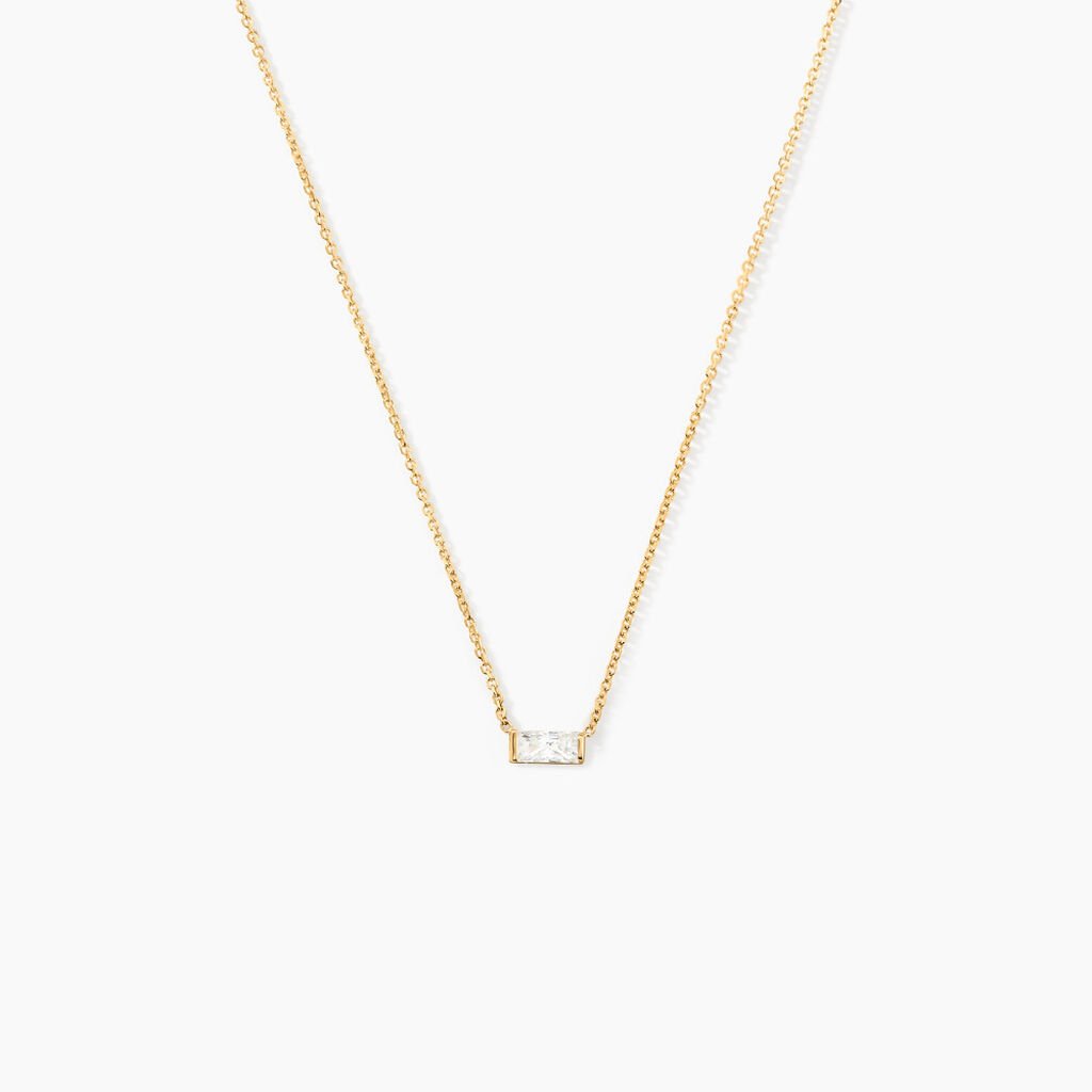 Collier Lawry Or Jaune Oxyde De Zirconium - Colliers Femme | Histoire d&rsquo;Or