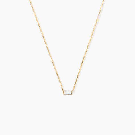 Collier Lawry Or Jaune Oxyde De Zirconium - Colliers Femme | Histoire d&rsquo;Or