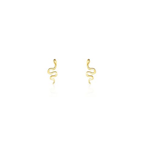 Boucles D'oreilles Puces Serafino Or Jaune - Clous d'oreilles Femme | Histoire d’Or