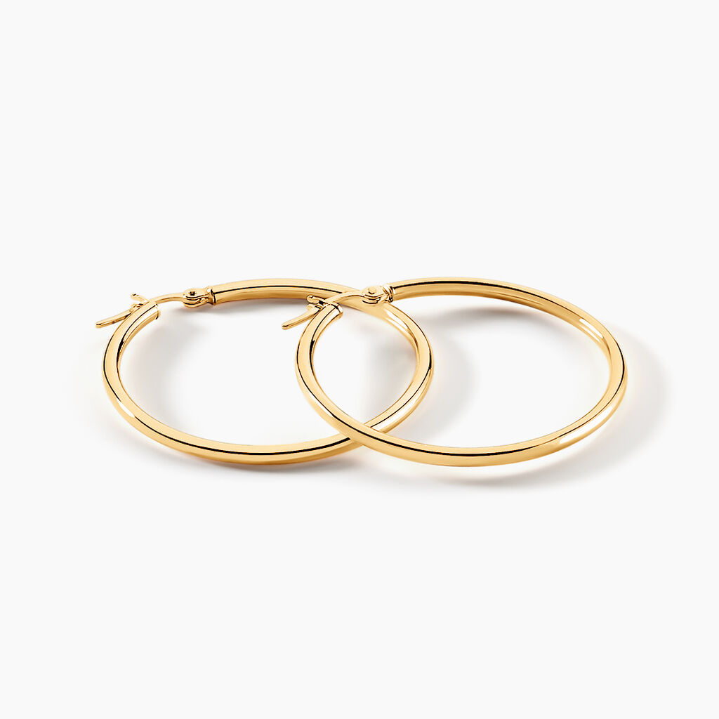 Créoles Verania Or Jaune - Boucles d'oreilles créoles Femme | Histoire d’Or