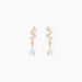 Boucles D'oreilles Pendantes Cegolene Or Jaune Oxyde De Zirconium