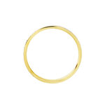 Alliance Raye Mat Ruban Plat Or Bicolore - Alliances Unisex | Histoire d&rsquo;Or