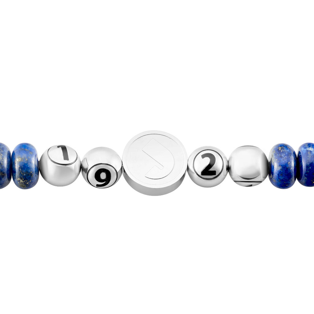 Bracelet Jourdan 1921 Acier Blanc œil De Tigre - Bracelets fantaisie Homme | Histoire d’Or