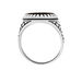 Bague Thimeo Argent Blanc Onyx - Bagues solitaires Homme | Histoire d’Or