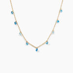 Collier Myosothis Plaqu&eacute; Or Pierres - Colliers fantaisie Femme | Histoire d&rsquo;Or