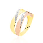 Bague Salima Or Bicolore Diamant - Bagues avec pierre Femme | Histoire d&rsquo;Or