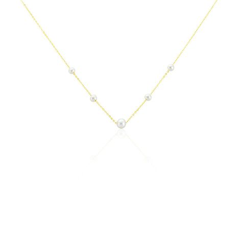 Collier Or Jaune Yolanda Perles De Culture - Colliers Femme | Histoire d’Or