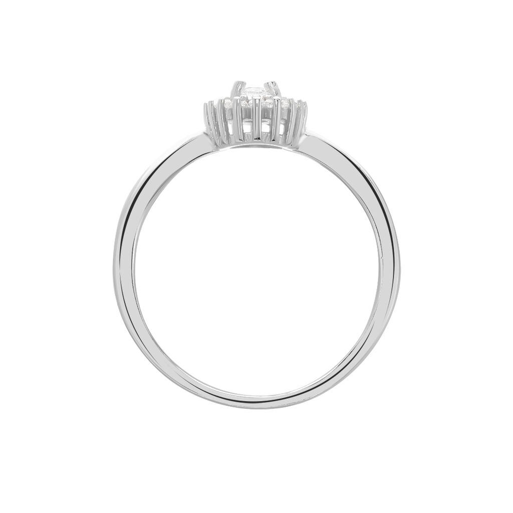 Bague Solitaire Shandrany Argent Blanc Oxyde De Zirconium - Bagues solitaires Femme | Histoire d&rsquo;Or