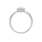 Bague Solitaire Shandrany Argent Blanc Oxyde De Zirconium - Bagues solitaires Femme | Histoire d&rsquo;Or