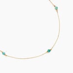 Collier Billy Or Jaune Turquoise - Colliers Femme | Histoire d&rsquo;Or
