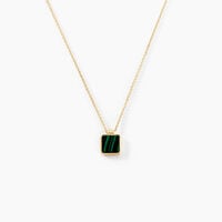 Collier Caron Or Jaune Malachite