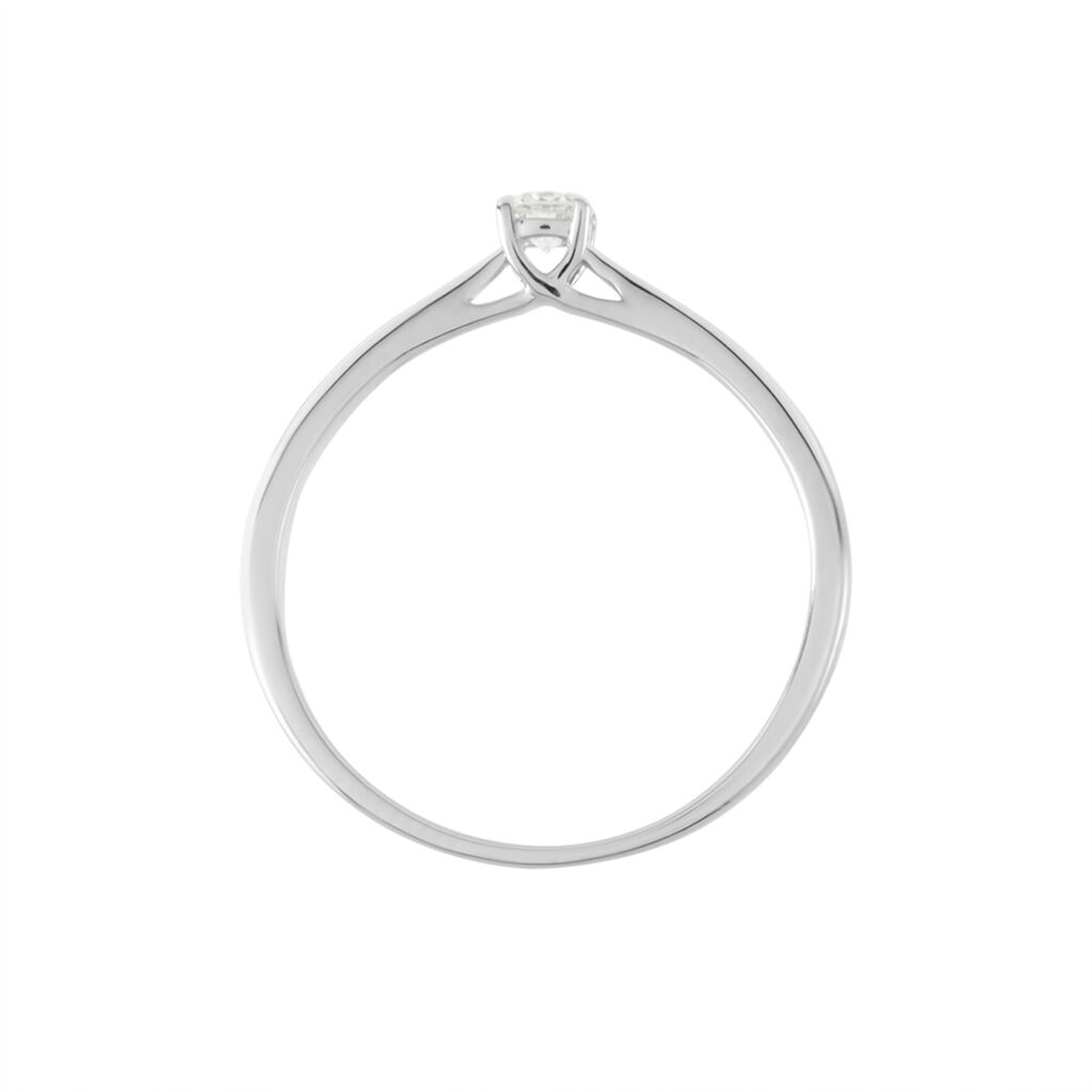 Solitaire  Victoria Platine Blanc Diamant - Bagues solitaires Femme | Histoire d’Or